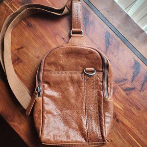 Spikes & Sparrow Brown Leather Sling